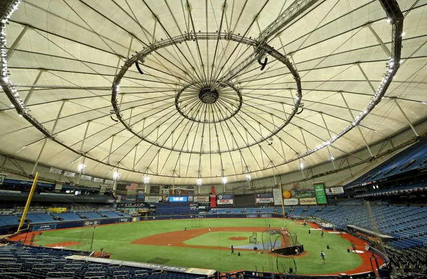 A view of Tropicana field in 2020.