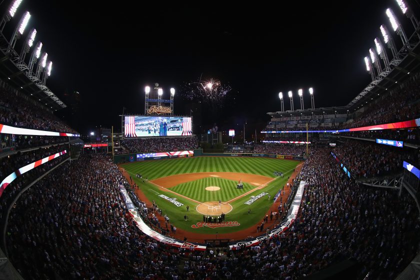A view of Progressive Field during Game 7 of the 2016 World Series.