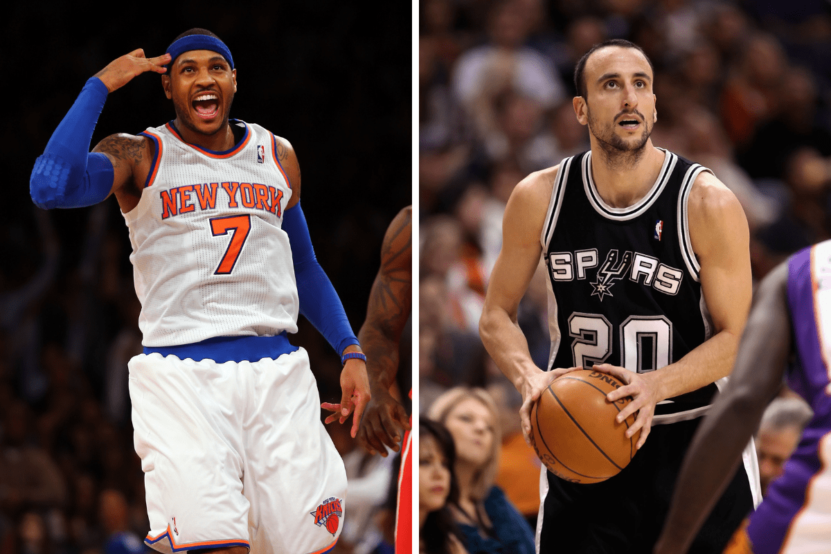 Carmelo Anthony and Manu Ginobili are two of the most overrated NBA players ever.
