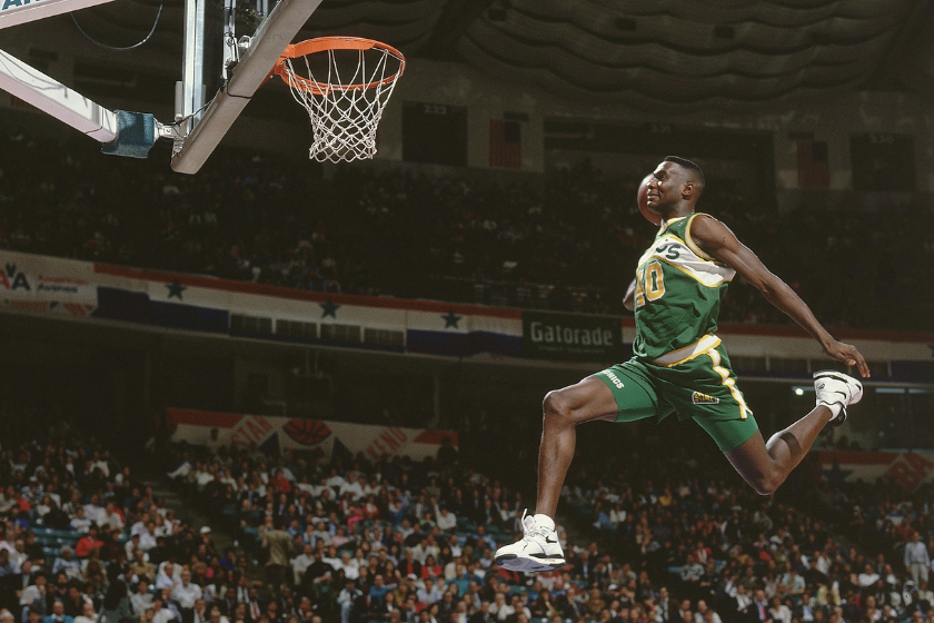 Shawn Kemp in the 1991 NBA All-Star Weekend Dunk Contest