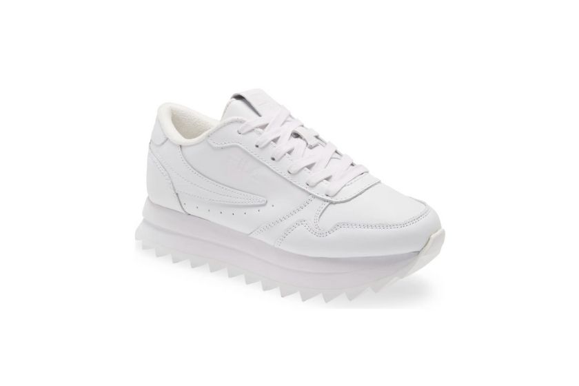 best platform shoe in white — women