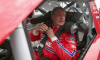 Bill Elliott sits in his car during practice for the 2018 Johnsonville 180 at Road America