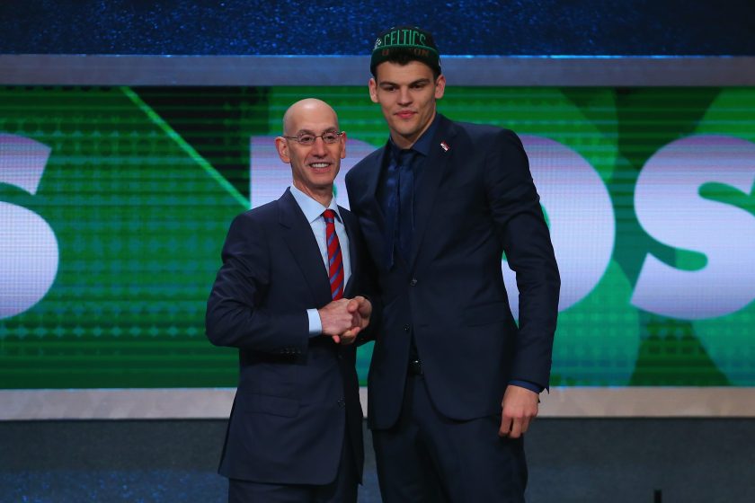 Ante Zizic poses during the 2016 NBA Draft.