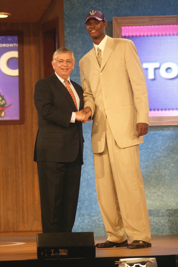 Chris Bosh during the 2003 NBA Draft.