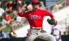 Mark Appel throws a pitch for the Phillies in Spring Training