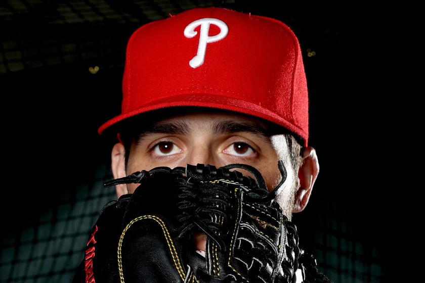 Mark Appel poses for a photo during the Phillies Spring Training