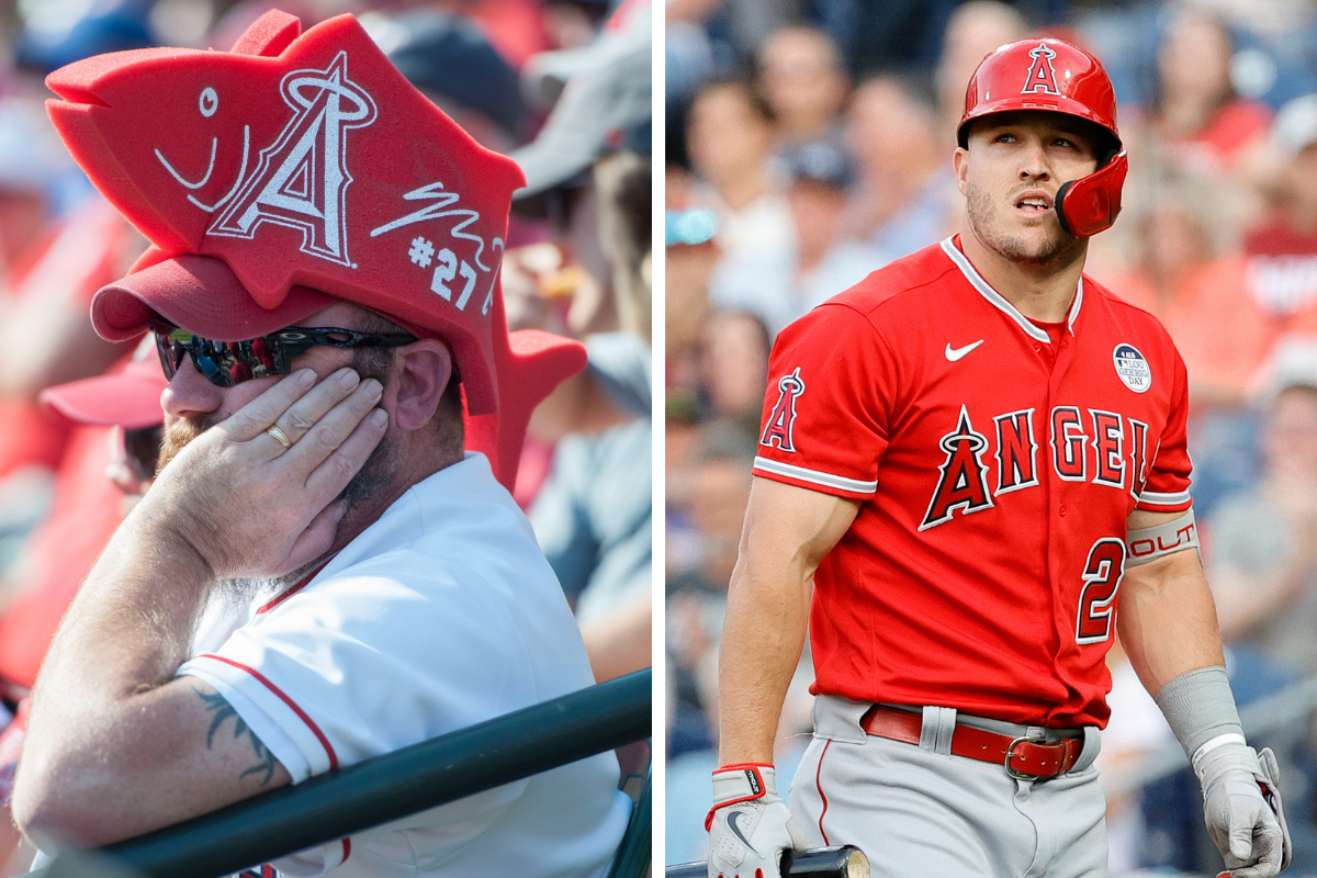 A Sad Angels fan and Mike Trout