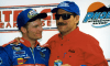 dale earnhardt jr with dale earnhardt sr at homestead miami speedway in 1999