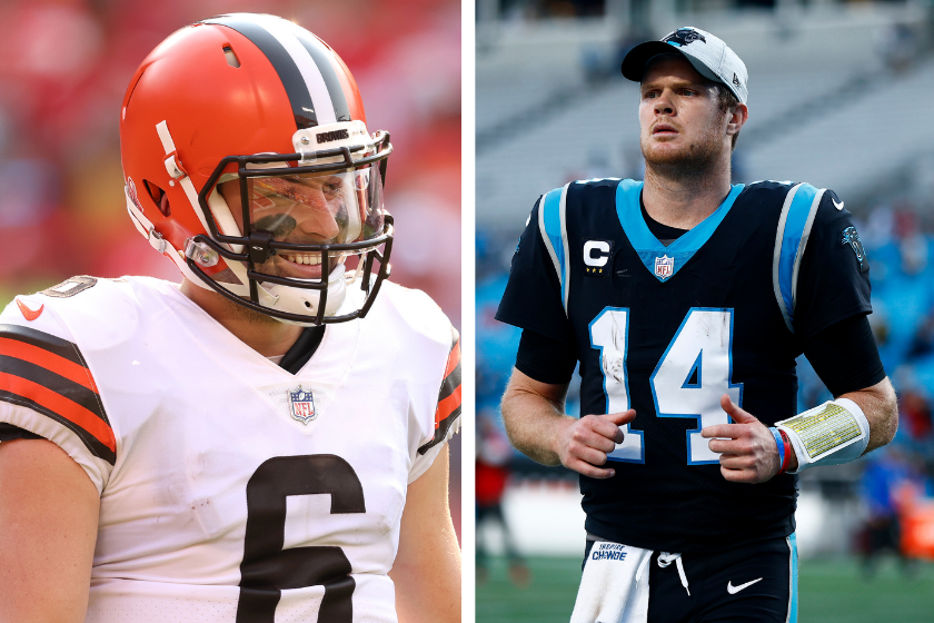 Baker Mayfield on the Cleveland Browns and Sam Darnold on the Carolina Panthers