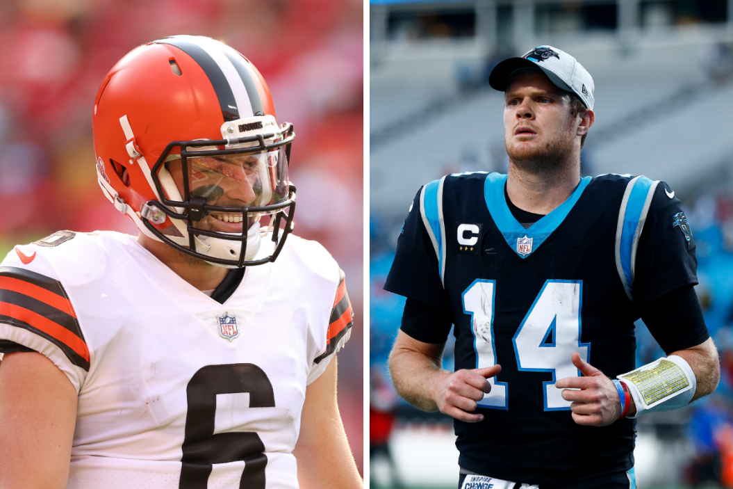 Baker Mayfield on the Cleveland Browns and Sam Darnold on the Carolina Panthers