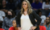 Becky Hammon patrols the Las Vegas Aces sidelines during her first season as a WNBA head coach