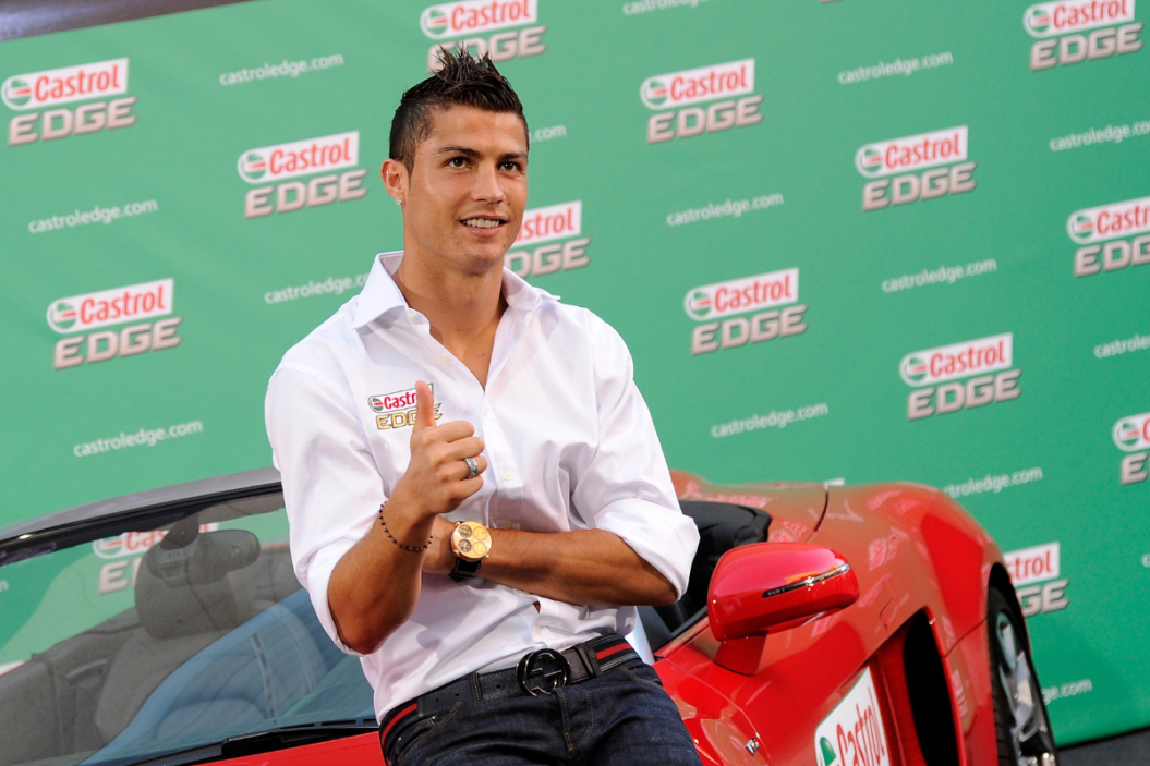 Football player Cristiano Ronaldo attends the premiere of 'Cristiano Ronaldo Al Limite' documentary