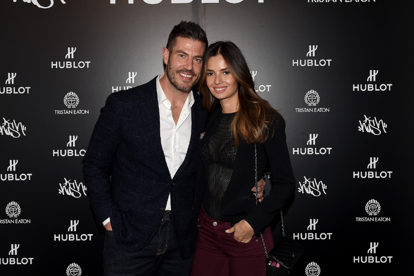 Jesse Palmer and his wife Emely Fardo attend an event in New York City.