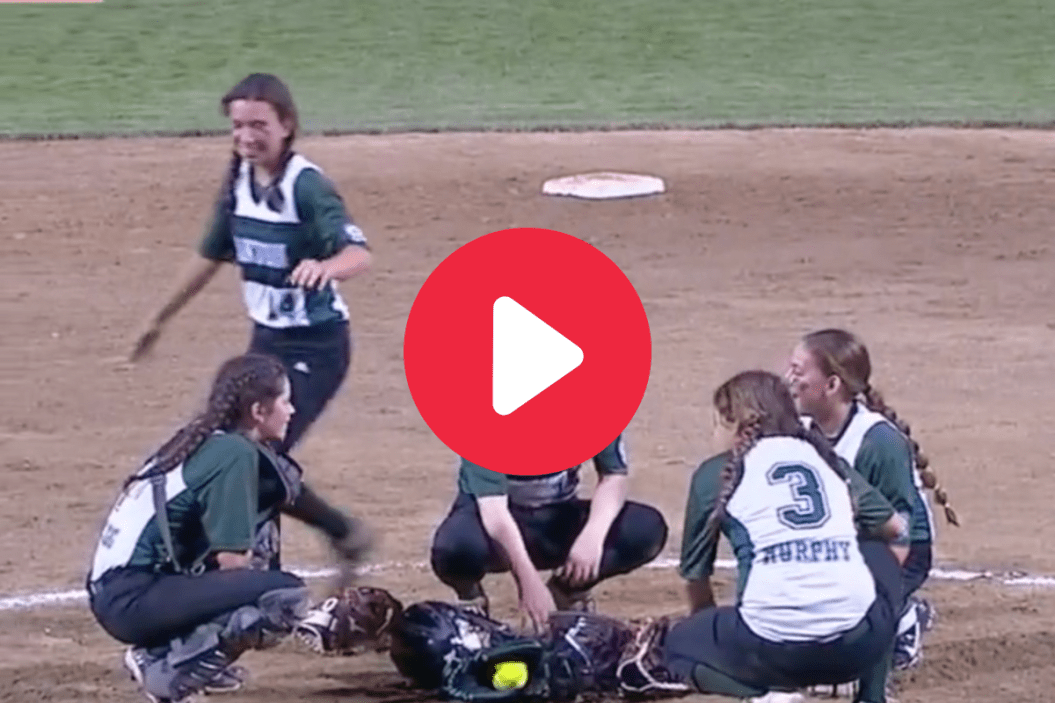 A Little League softball team broke out some games during a replay review.
