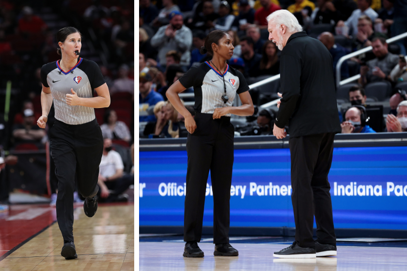Natalie Sago and Danielle Scott are two of six women who are full-time NBA referees.
