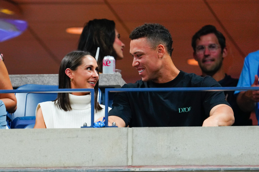  Samantha Bracksieck and Aaron Judge are seen attending the 2022 US Open at USTA Billie Jean King National Tennis Center