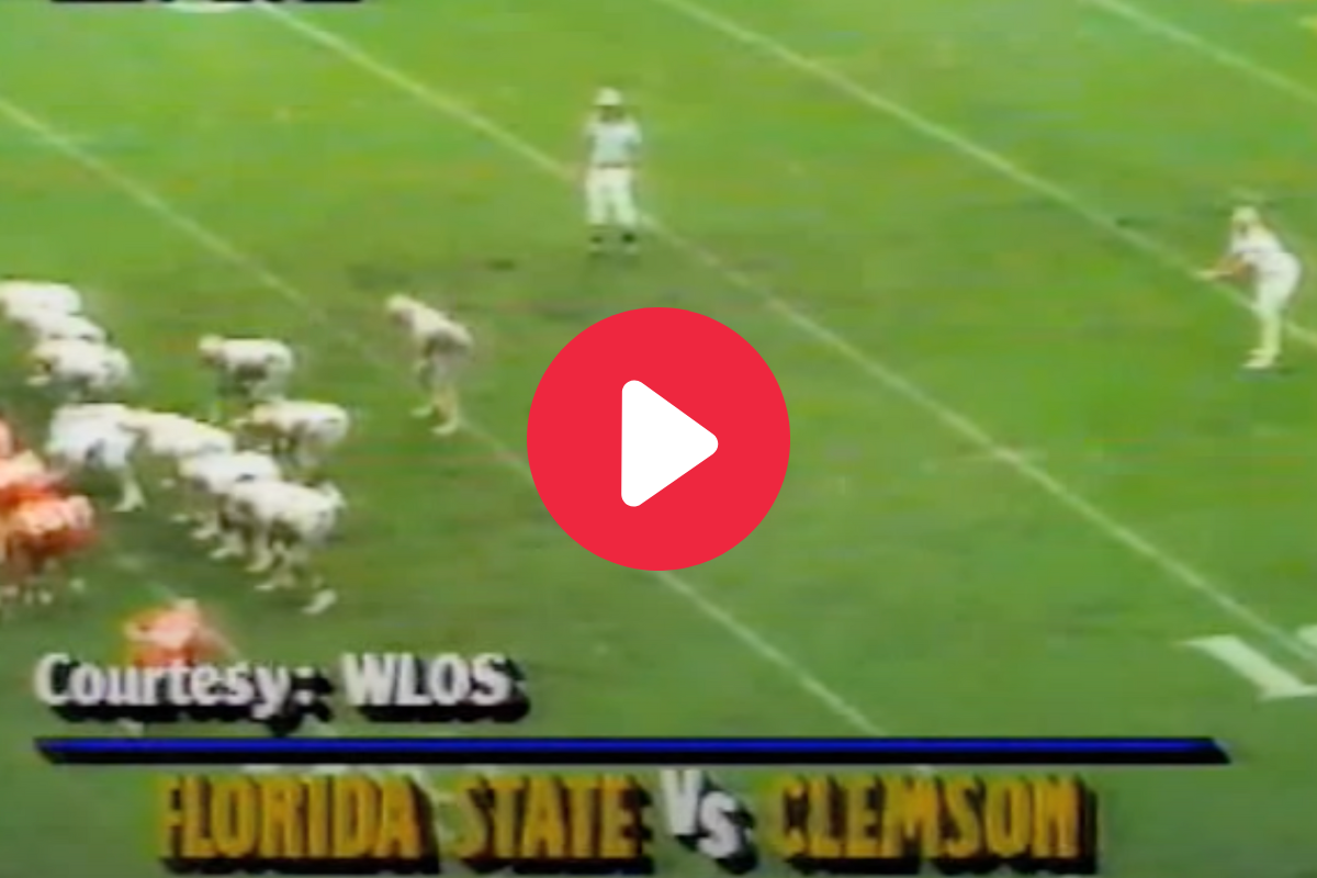 Deion Sanders Punt Return TD For FSU vs. Clemson