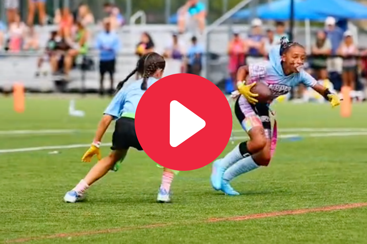 Woman becomes first flag football player with gear in Pro Football Hall of  Fame