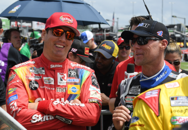Could Kyle Busch End Up at Stewart-Haas Racing? Here's Why Kevin Harvick Thinks He'd Be a Great Fit.