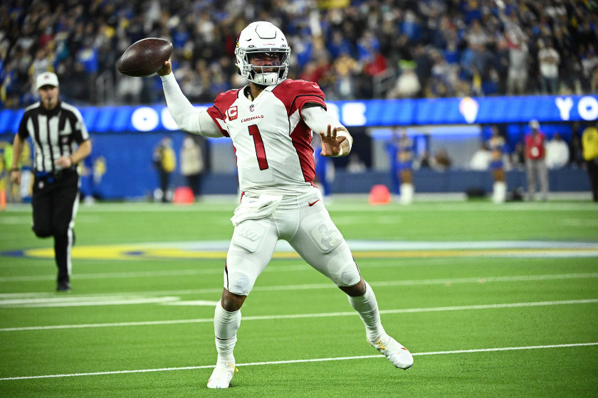 Kyler Murray in action against the Los Angeles Rams.