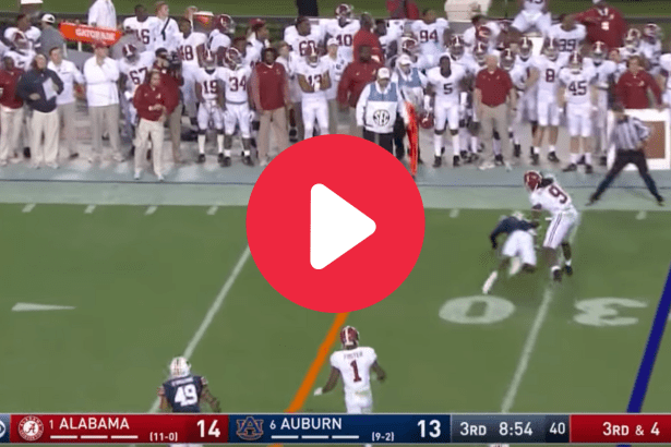 Stephen Roberts’ Clutch 3rd-Down Tackle Gave Auburn the Momentum to Win the 2017 Iron Bowl