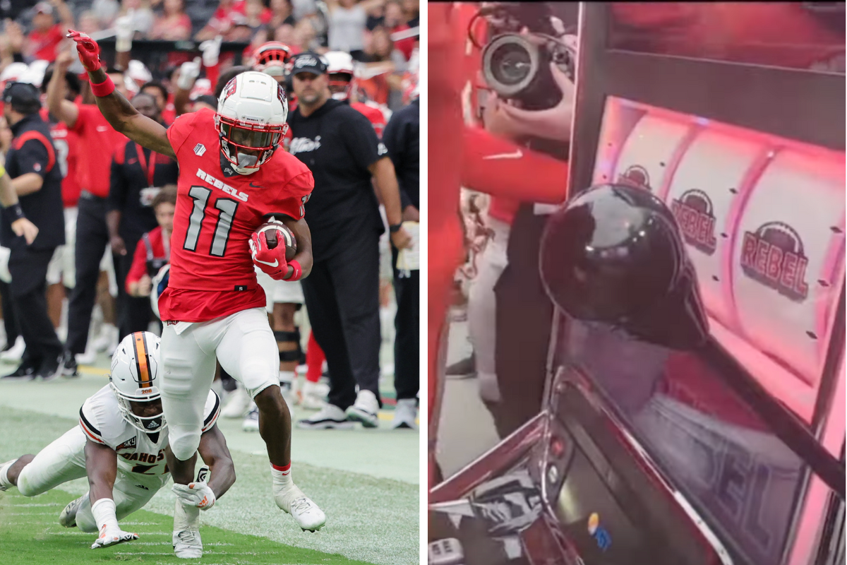 The UNLV Slot Machine is the Best Sideline Celebration Since Miami's  Turnover Chain - FanBuzz