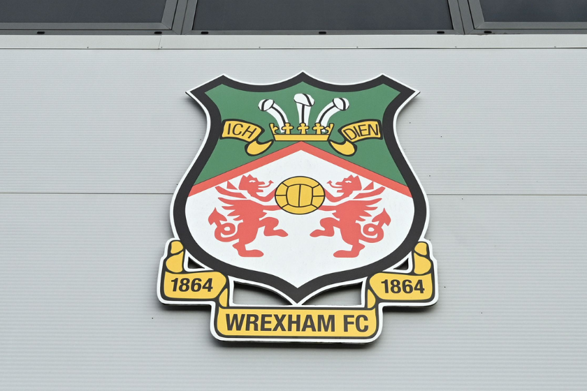 The Racecourse Ground stadium, the home football ground of Wrexham FC, is pictured in Wrexham, north Wales