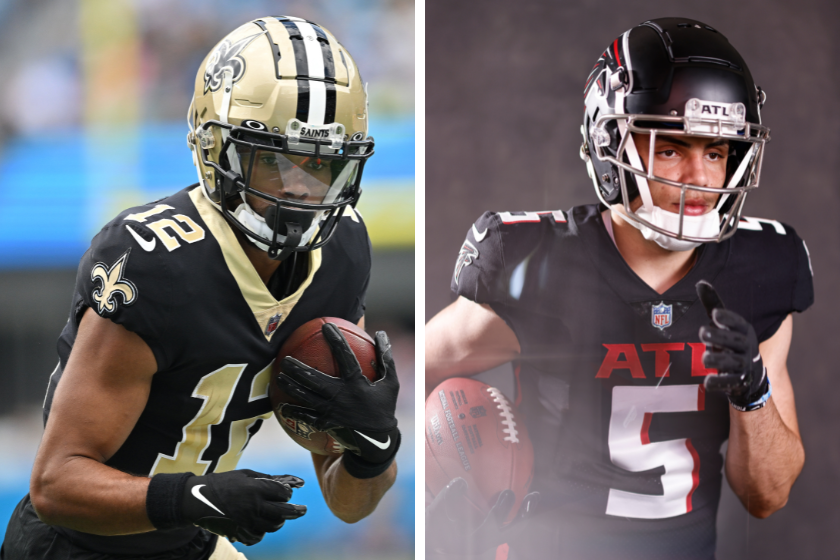 Chris Olave of the New Orleans Saints and Atlanta Falcons wide receiver Drake London are the two front runners for the NFL's Offensive Rookie of the Year in 2022. 