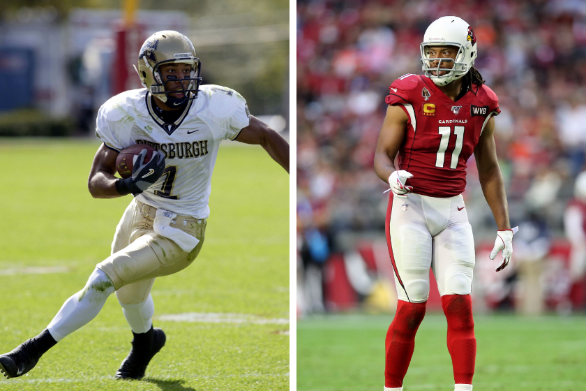 Larry Fitzgerald was granted special persmission to enter the 2004 NFL Draft after two seasons at Pittsburgh.