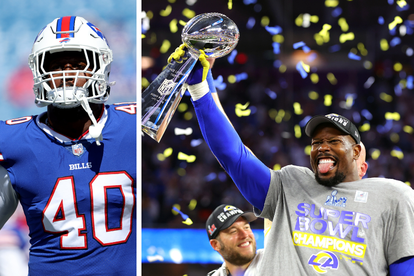 Von Miller won a Super Bowl with the Los Angeles Rams, but now he's playing for the Buffalo Bills in 2022.