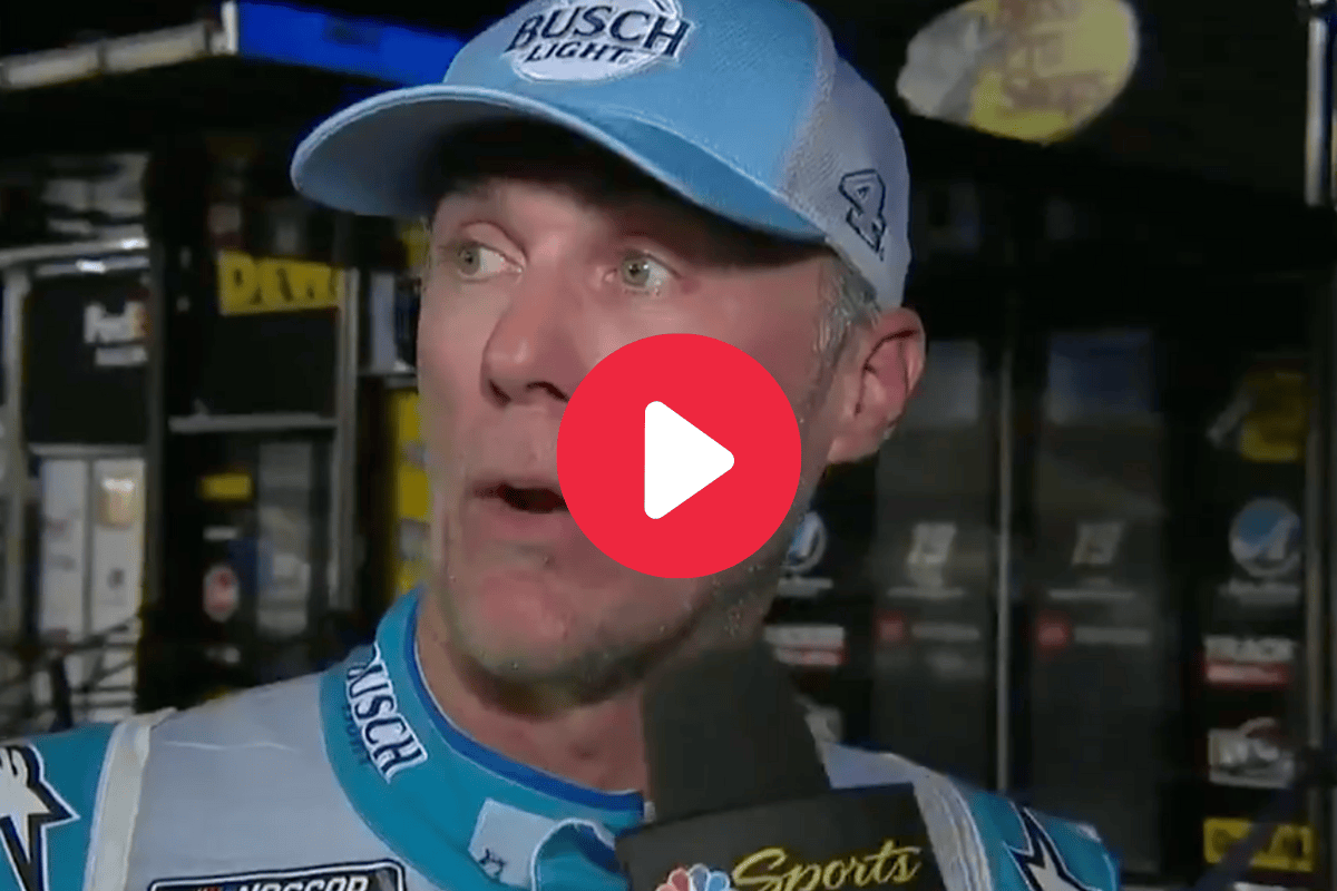 Kevin Harvick's Goes on Rant After Car Fire at Darlington [VIDEO]