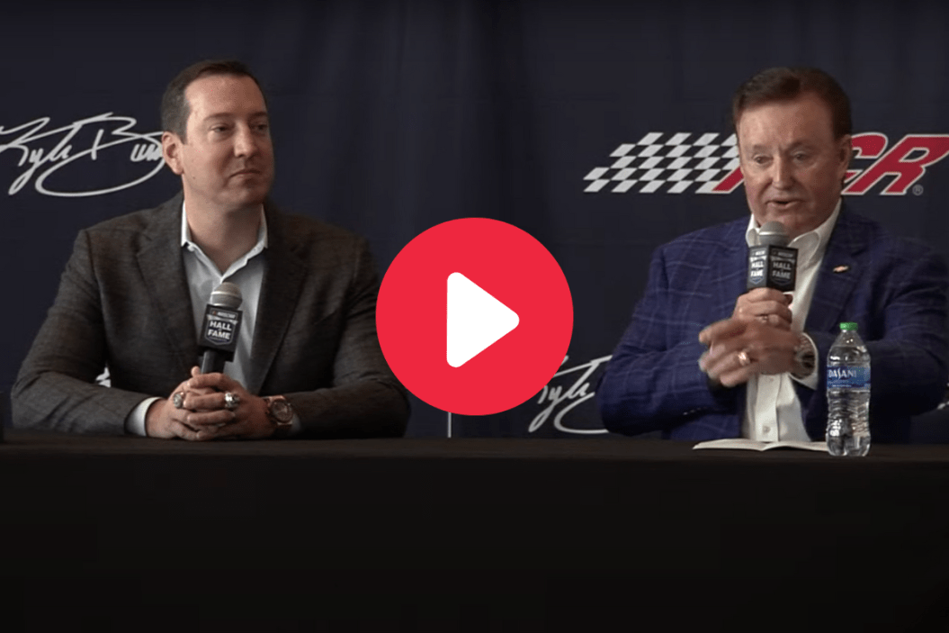kyle busch and richard childress announcing busch joining RCR in 2023