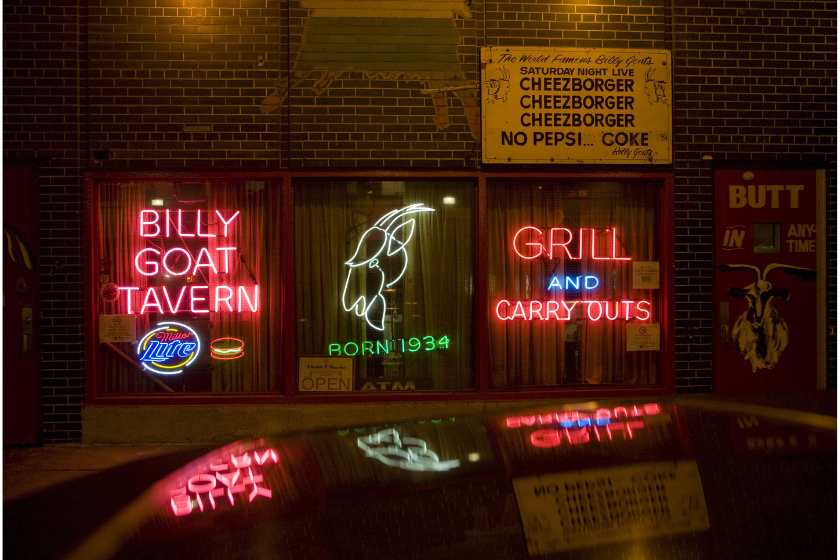 The Billy Goat Tavern in downtown Chicago, Illinois.