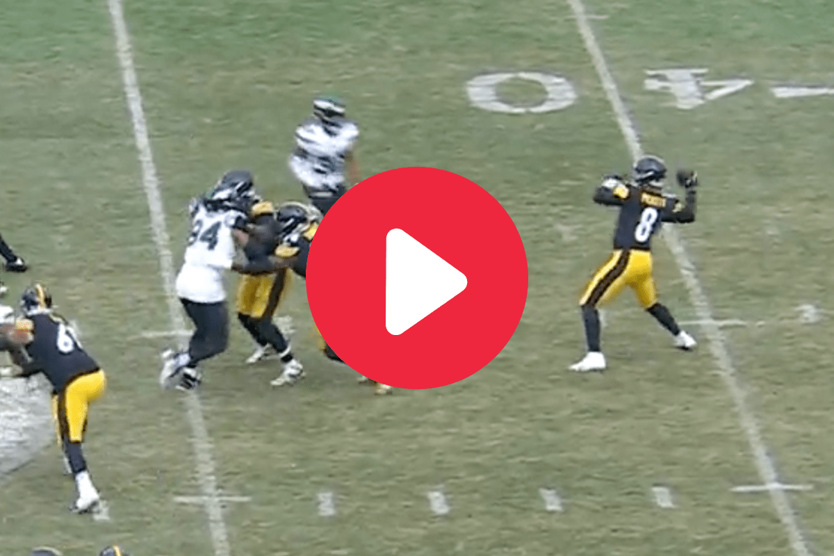 Kenny Pickett's First NFL Pass Attempt Lands in the Wrong Hands