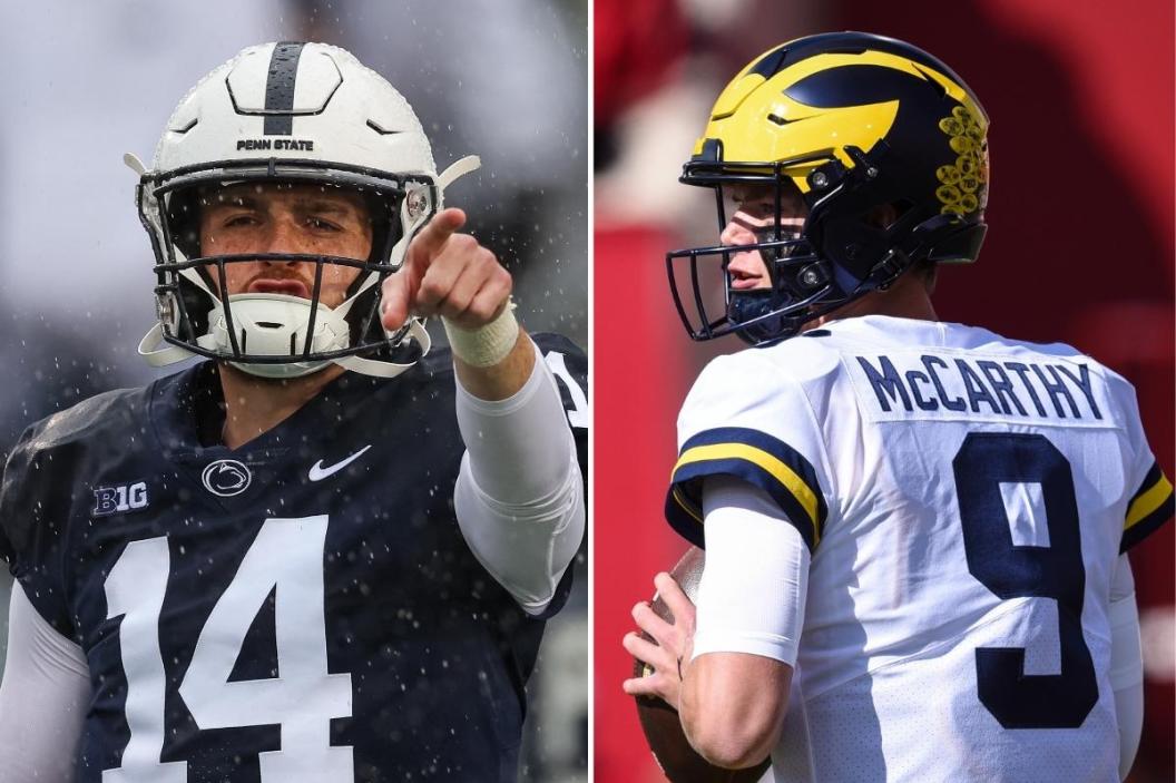 Penn State and Michigan Face Off in a Big Ten MArquee Matchup with Seasons on the line.