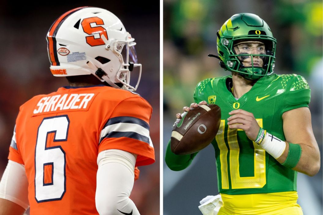 Garrett Shrader and Bo Nix are two of the quarterbacks looking to put their teams into the College Football playoff picture with wins this weekend.
