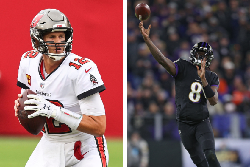 Tom Brady and Lamar Jackson are two of the NFL's elite QBs, but both have difference in-game specialities.