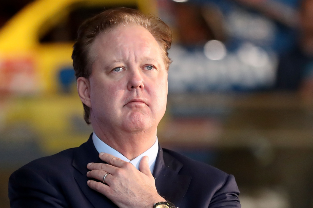 Brian France watches on during the NACAR Hall of Fame Voting Day at NASCAR Hall of Fame on May 23, 2018 in Charlotte, North Carolina