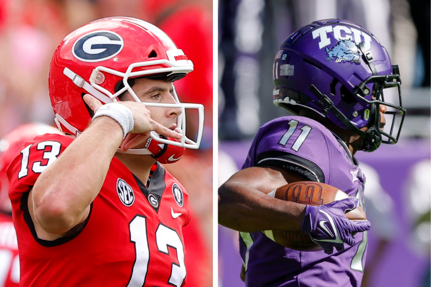 The Georgia Bulldogs and TCU Horned Frogs represent two of the four teams in the College Football Playoff's second set of rankings. 