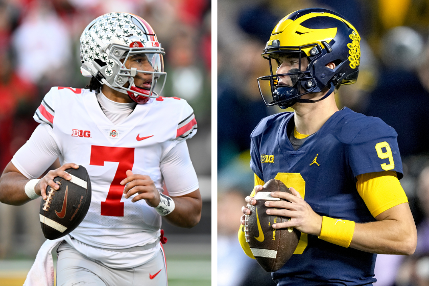 CJ Stroud and JJ McCarthy lead their teams into battle as Ohio State and Michigan face off in their rivalry matchup.