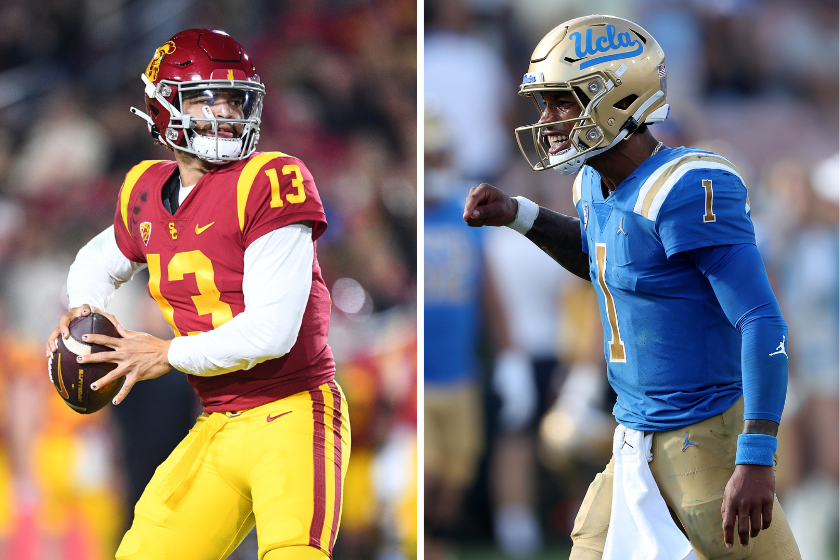 USC is within striking distance of a college football playoff spot, but UCLA could trip up the Trojans.