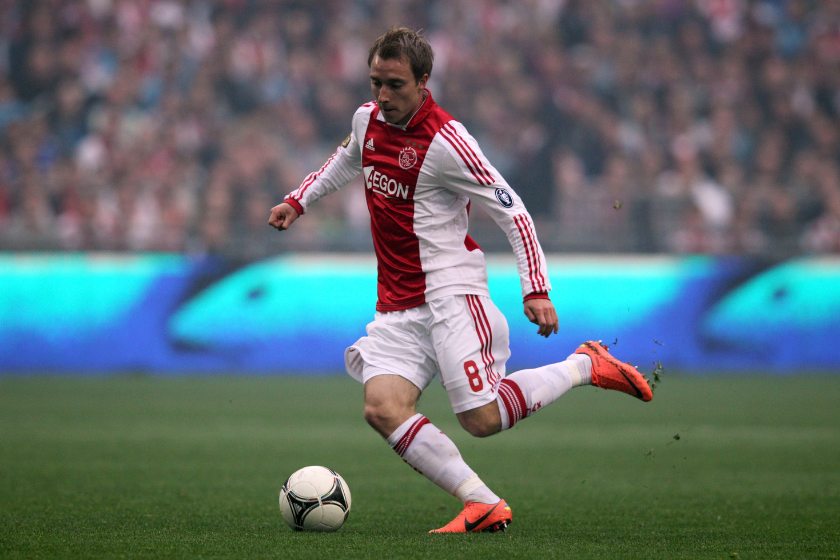 Christian Eriksen of Ajax in action during the Eredivisie match between Ajax Amsterdam and VVV Venlo at Amsterdam Arena