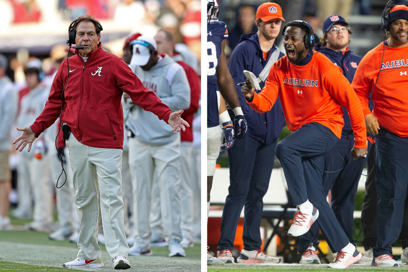 Nick Saban and Carnell "Cadillac" Williams will be the two head coaches in the 2022 Iron Bowl. 