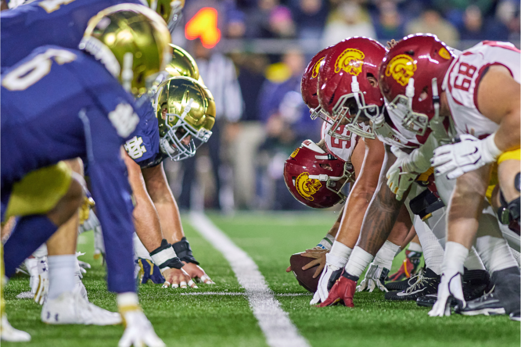 Notre Dame and USC square off in South Bend in 2021.
