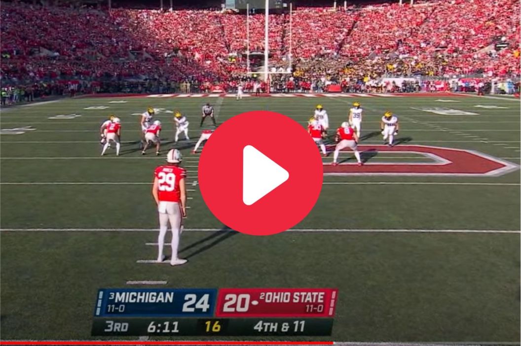 Ohio State's botched fake punt against Michigan in 2022.