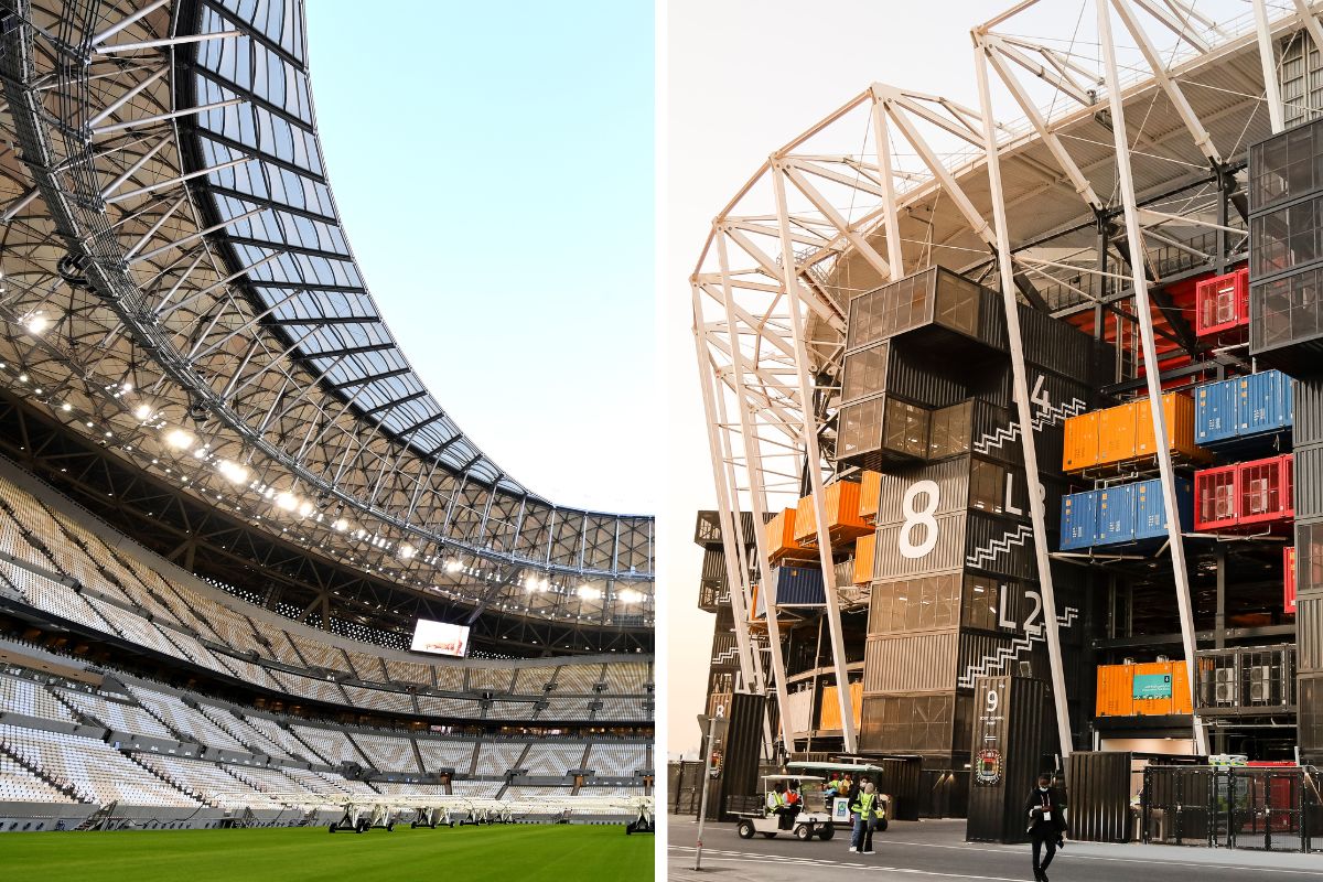 Stadium shaped like an Arab cap opens ahead of Qatar World Cup