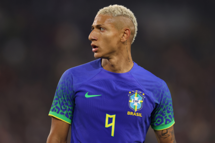  Richarlison of Brazil looks on during the Friendly International match between Brasil and Tunisia