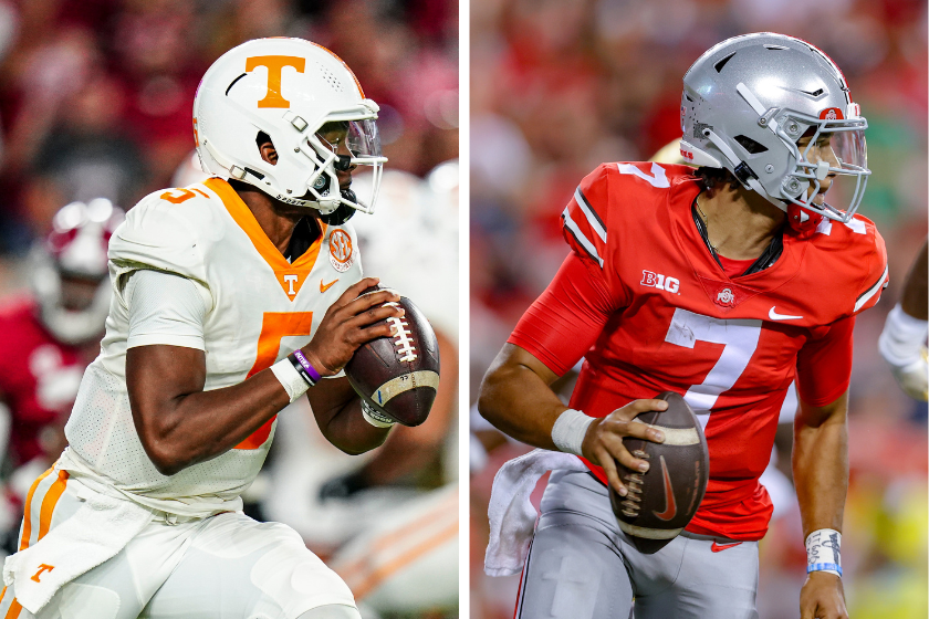 Tennessee and Ohio State find themselves atop the CFP rankings, leading the charge towards a National Championship title. 