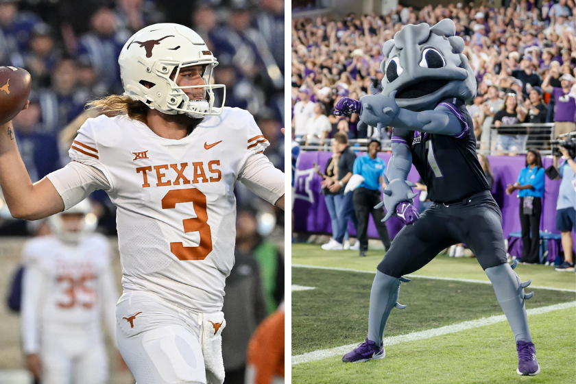 The Texas Longhorns look to upset the TCU Horned Frogs magical run towards the College Football Playoff