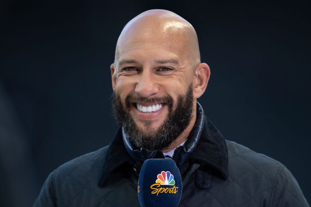 NBC Sports pundit Tim Howard ahead of the Premier League match between Newcastle United and Wolverhampton Wanderers at St. James Park